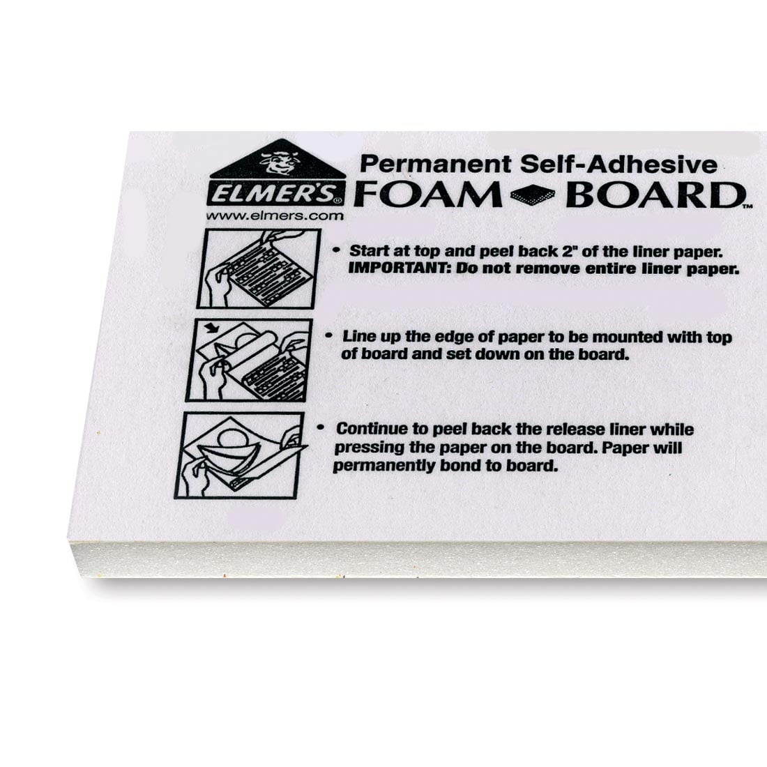 Elmer's SelfAdhesive White Foam Board