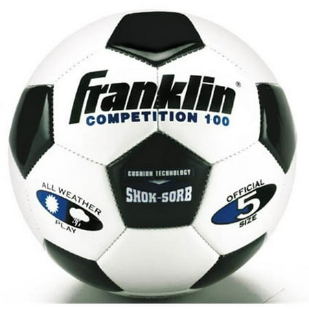 UPC: 0025725065592 | Franklin Sports Competition Soccer Ball Size 5 Black and White