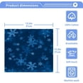 thumbnail image 5 of SKYSONIC Christmas Blue Snowflake Washcloths Set of 2, Highly Absorbent Soft Cotton Fingertip Towels for Bathroom, Kitchen, Gym, Spa, Home Decor, 12 x 12 Inch, 5 of 7