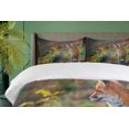 thumbnail image 4 of Ambesonne Fox Duvet Cover Set, Young Wild Fox in Woodland, 2-Calking, Pale Brown White Green, 4 of 7