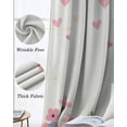 thumbnail image 3 of Easter Blackout Curtains for Bedroom Living Room Darkening Curtains 84 Inch Length 2 Panels Set Spring Colorful Eggs Love Heart Botanical Flowers Window Curtain Window Treatment Drapes 42"x84", 3 of 9