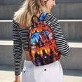 thumbnail image 5 of Easygdp Magical Stained Glass Castle Mochila de Lona Resistente para Laptop, Compatible con Laptops de 15 a 17 pulgadas, Ideal para Escuela, Trabajo y Viajes-Medium, 5 of 5