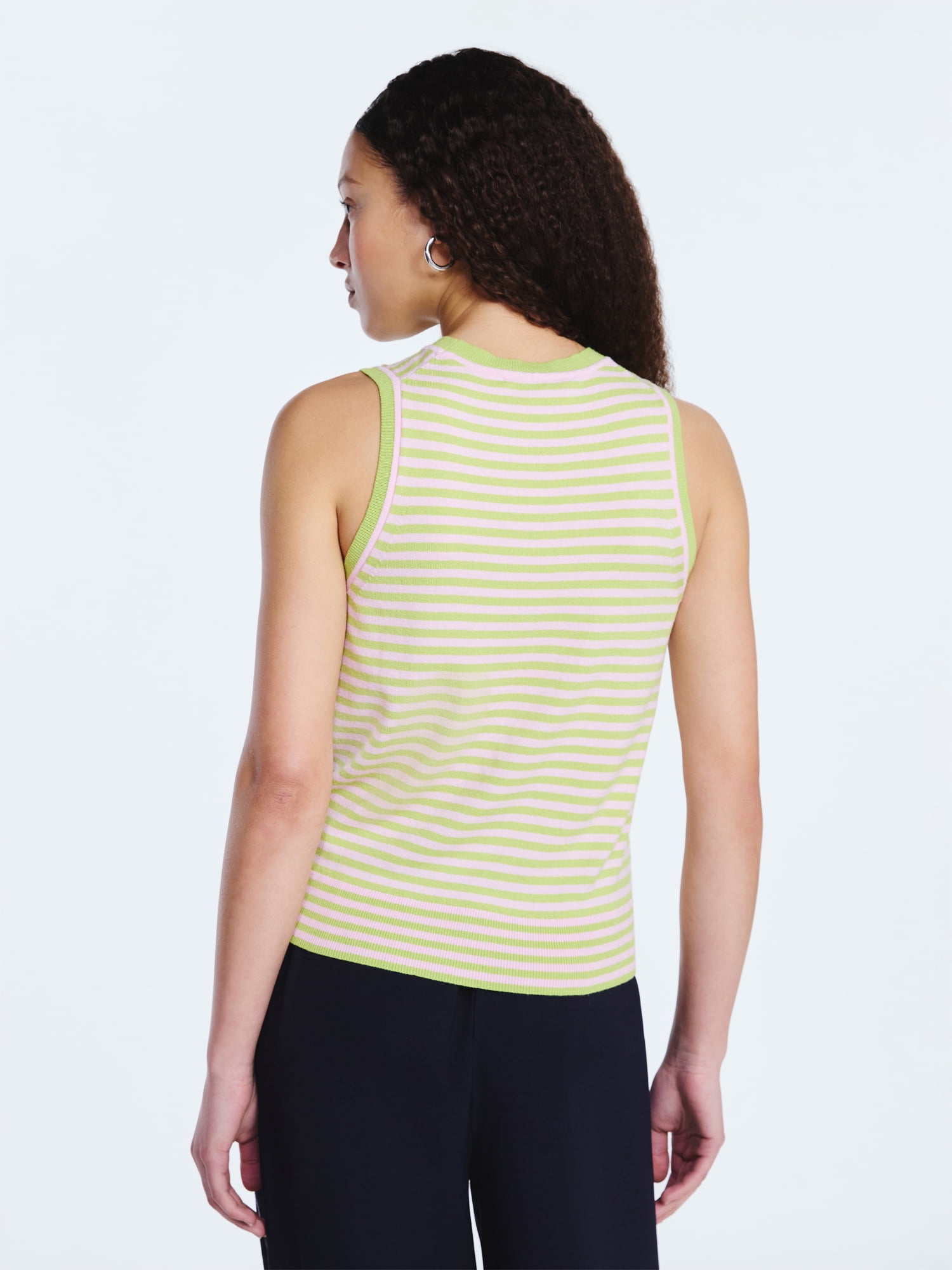 Free Assembly Women's Cozy Yarn Sleeveless Sweater Shell, Lightweight, Sizes XS-XXL
