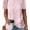 Pink, variant on ZOELNIC Women's Ruffle Hem Tunic Tops Summer Short Sleeve Loose T-Shirt Blouses