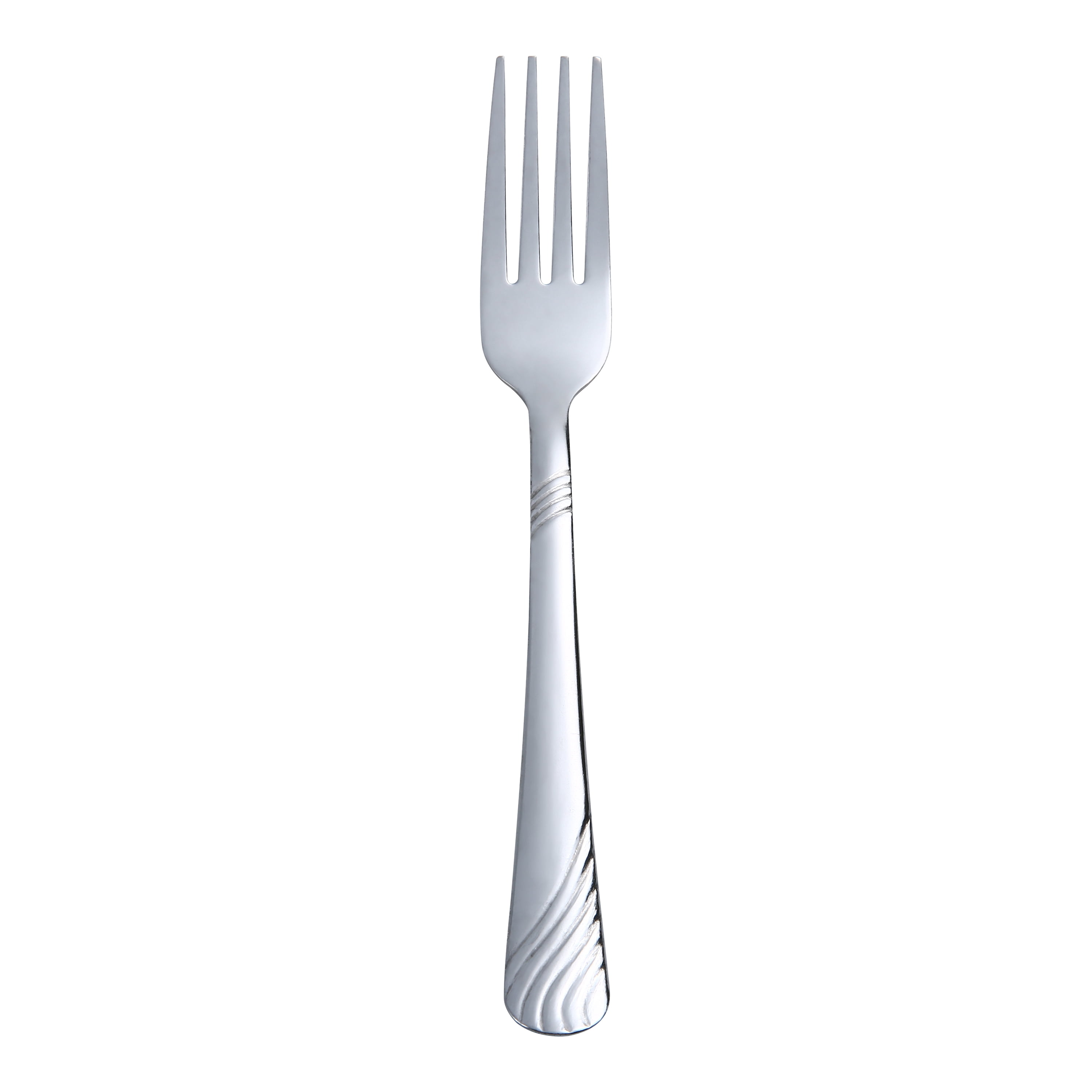 Mainstays Swirl Stainless Steel Dinner Fork Set, 4 Piece
