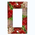 thumbnail image 5 of Metal Light Switch Plate Cover Elegant Red Floral Nature Scripture Damask FLW085, 5 of 13