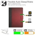 thumbnail image 3 of Allytech Tablet Case for Lenovo Tab Tab M10 10.1 Inch 3rd Gen 2022 (TB-328F), Premium PU Leather Flip Card Holder Anti-Scratch Auto Sleep Wake Case for Lenovo Tab Tab M10 TB-328F, Red, 3 of 7