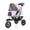 Pink, variant on Dog Stroller 3 Wheels Pet Gear Pet Stroller for Cats/dogs Pushchair Carrier, One-click Folding, Large Wheels, Lightweight Dog Pram with Water Cup Holder, Loading 25 Kg