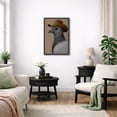 thumbnail image 3 of Framed Canvas Print Funny Pigeon Wall Art Modern Decorative for Bathroom - 16"x24" BLACK, 3 of 8