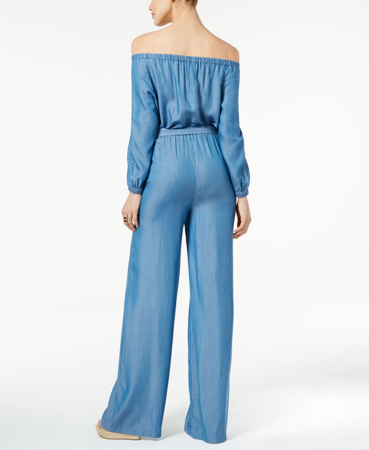 michael kors denim jumpsuit