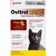 Angle View: Ovitrol XTend Flea  Tick Spot On for Small Cats 2.55 lbs  3 MONTH