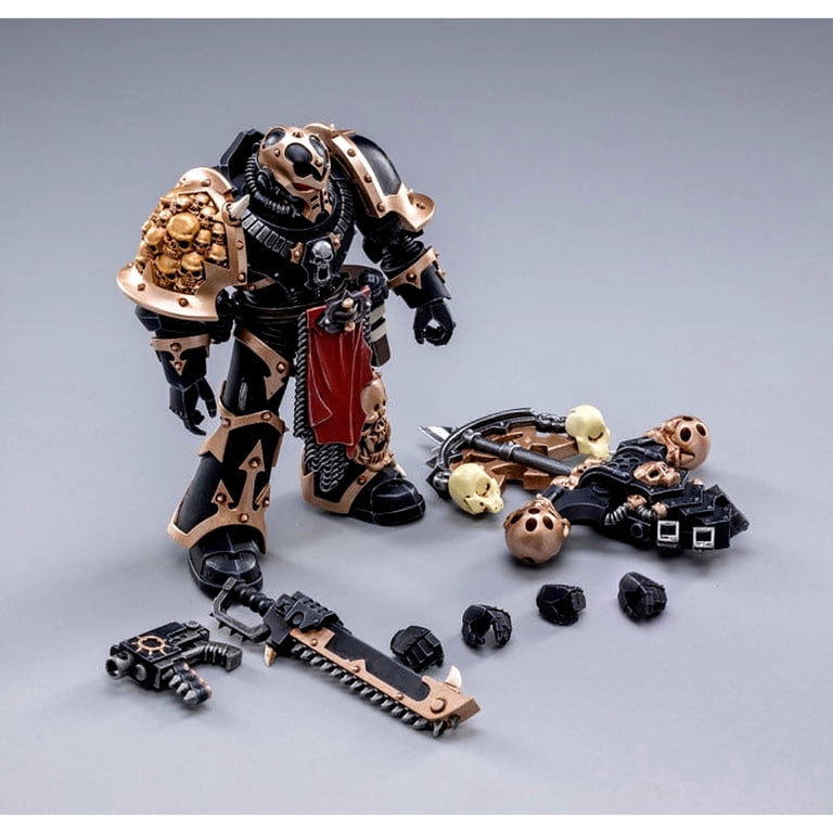 JOYTOY Warhammer 40k Black Legion Chosen Action Figure - 1:18 Scale With Combi-Melta & Chainsword