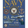 K&Company Military Deluxe Foil Embossed Stickers, Navy