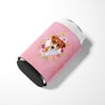 thumbnail image 3 of Jack Russell Terrier #2 Pink Flowers Can or Bottle Hugger, 3 of 5