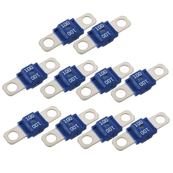 /Midi Fuse 100A High Current Fuse Bolt-On Fuse 100 Amp for Cars, Trucks, Construction Vehicles, Buses, Caravans 10Pc