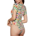 thumbnail image 2 of Balery Travel Body de cuello redondo de manga corta para mujer Tops de manga corta Tops básicos-X-Large, 2 of 7