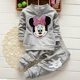 thumbnail image 4 of 2 3T 100cmConjunto corto # Primavera Otoño Conjunto de ropa para niños Traje deportivo para niñas Bebé Niñas Chándal Dibujos animados Minnie Conjunto de ropa para niños Ropa para niños esquí esquí Gafas de esquí, 4 of 5