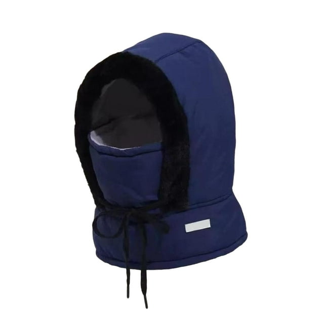 Gorro cálido de invierno para el cuello, para mujeres y hombres, ideal para senderismo, snowboard, acampada en climas fríos. Azul profundo