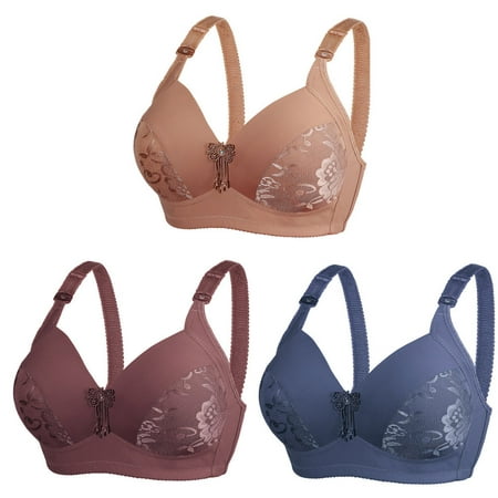 

Wyongtao Black and Friday Deals 3Pc Wirefree High Support Bra for Women Plus Size Everyday Wear Exercise and offers Back Support Multicolor XXL