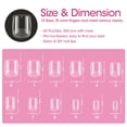 thumbnail image 6 of Gellen Extra Short Square Fake Nail Tips for Press on Nails, 504Pcs Soft Gel Tips for Nail Extensions Full Cover Pre-shaped 12 Sizes Clear False Nails for Nail Art, 6 of 9