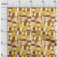 thumbnail image 2 of oneOone Polyester Spandex Brown Fabric Geometrical Fabric For Sewing Printed Craft Fabric By The Yard 56 Inch Wide, 2 of 4