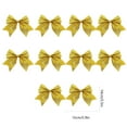 thumbnail image 3 of 10 Pack Beautiful Solid Color Christmas Bows Ornament For Christmas Tree 5.91x5.51 inch Plastic Wreath Ribbon Bows Rustic Crafts Gift Bows for Xmas Wreaths Garland Gift Wrapping Wedding Decor, 3 of 6