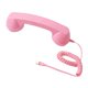 thumbnail image 3 of Auricular de teléfono retro, receptor de teléfono para teléfono móvil, todos los smartphones, reuniones rosa claro, 3 of 9