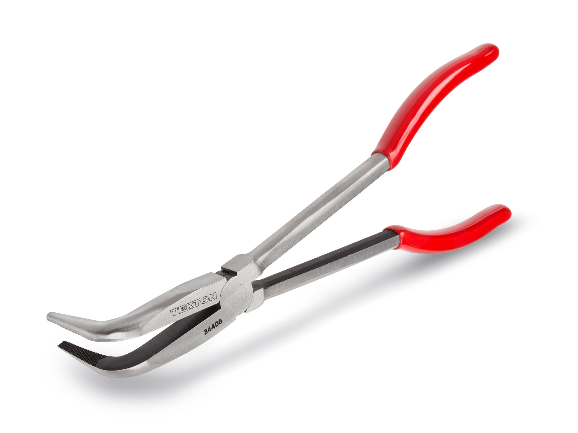 TEKTON 10-Inch Long Reach 90-Degree Bent Long Nose Pliers | 34406 by TEKTON