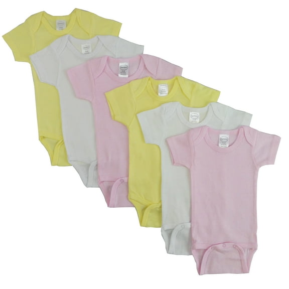 Pastel Girls Short Sleeve 6 Pack