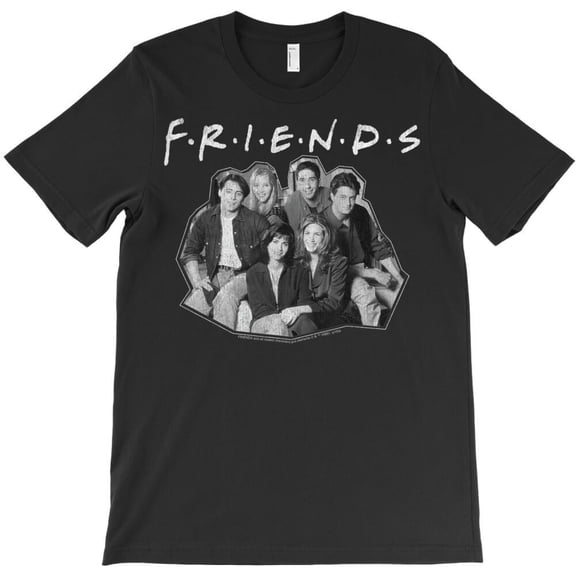 Classic 90s Sitcom Group Shot Portrait Graphic Tee, Funny TV Show H9356 T-Shirt, for Men and Women, Up to Size 5XL