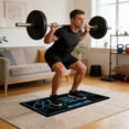 thumbnail image 4 of Squat Mat with Position Guide 35x80cm Diatomaceous Earth Rubber Non Slip Portable for Home Yoga Abs Squats Lunges Core Training, 4 of 4