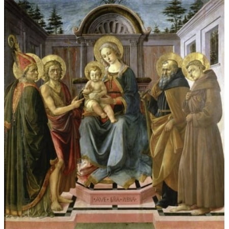 Virgin and Child Surrounded by St Zenovius St John the Baptist St...