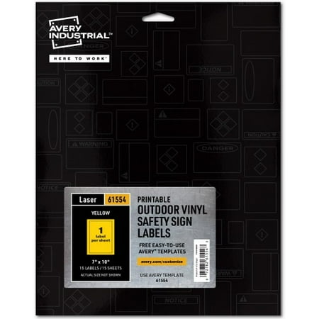 

Avery Adhesive Printable Vinyl Signs (61554)