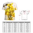 thumbnail image 2 of Bee And Flowers Women T-Shirt Classic O Neck T-Shirts Short-Sleeve Trendy Animal Print Design Tshirt Casual Clothing, 2 of 5