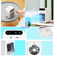 thumbnail image 6 of Mini Air Cooler with Mist, Portable Desktop Fan with 500ml Water Tank (white), 6 of 9