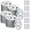 300, variant on 300 Pcs Fastener Kit Board Hardware Set, Includes 1-1/8 Inch Galvanized Steel Washers and Stainless Steel Screws for Fixing Fastening Installation