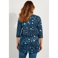 thumbnail image 3 of Roaman's Women's Plus Size Cotton Ultimate Boatneck Tunic With Side Slits, 3 of 6