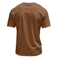 thumbnail image 6 of Men's Casual Henley Shirts Classic Button Short Sleeve T-Shirt Summer Basic Lightweight Tees Tops Beach Vacation Clothes Brown M, 6 of 6