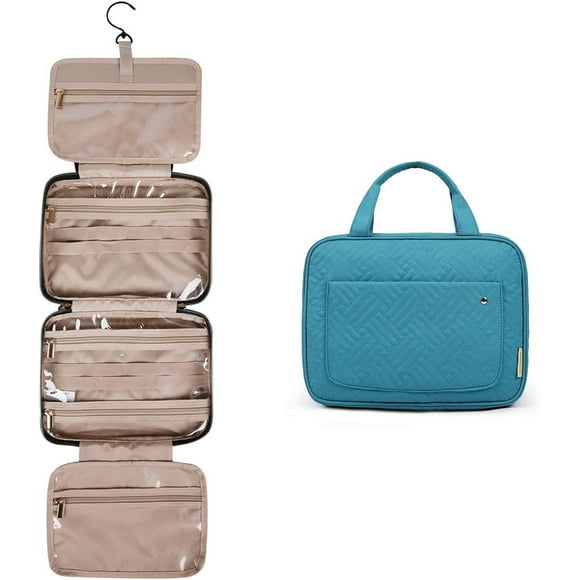 Neceser HUOGUO, bolsa de viaje grande para colgar, color azul lago