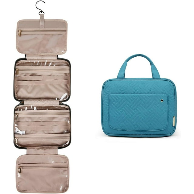 Neceser HUOGUO, bolsa de viaje grande para colgar, color azul lago