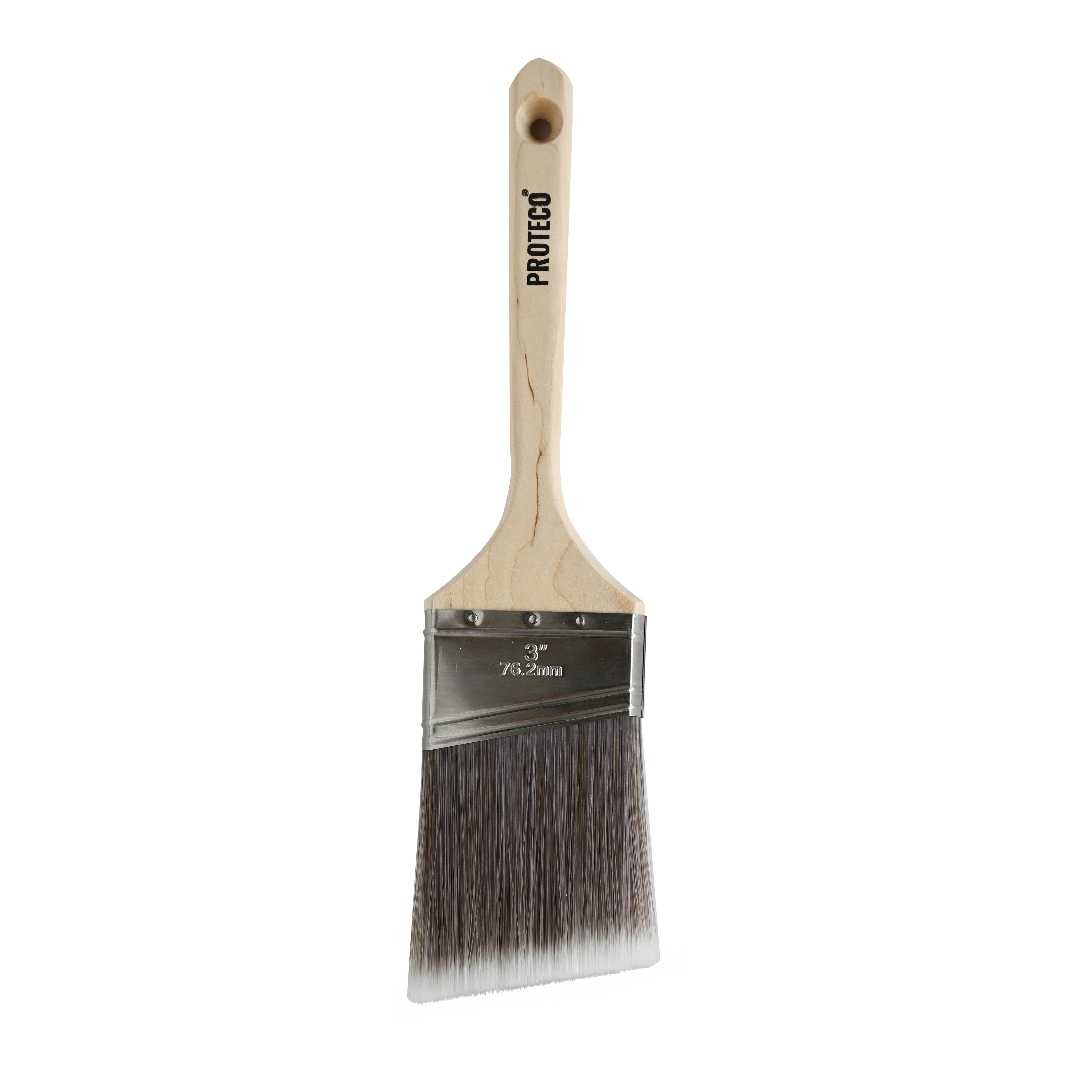 Proteco 3 in. Angled Premium Polyester Long-Handled Tapered Filament Angle Sash Brush