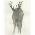 thumbnail image 2 of Dyer, Beverly 25x32 Black Ornate Wood Framed with Double Matting Museum Art Print Titled - Solo Deer, 2 of 4