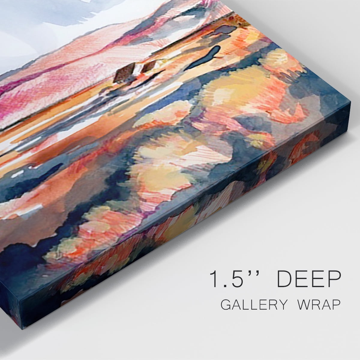 Chromatic Landscapes I Premium Gallery Wrapped Canvas - Ready to Hang