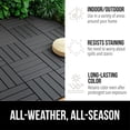 thumbnail image 6 of 44 Pack Plastic Interlocking Deck Tiles, 12"x12" Interlocking Patio Tiles, All-Weather Indoor Outdoor Use, Floor Decking Tiles for Garden Lawn Swimming Pools Porch Poolside Balcony Backyard, 6 of 9