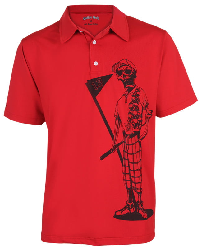 Personalized Crazy Tattoo Skull Golf Shirts for Men Funny Golf Gifts Idea  for Men Annual Golf Weekend Beer Golf Funny Golf Polo Mens Golf Shirts  Short Sleeve Polo Dry Fit America Golf