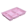 thumbnail image 4 of Kuntesetty Felt Drawer Organizer Tray 6 Compartments Containers for Shelf Tabletop Desk Pink, 4 of 9