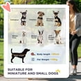 thumbnail image 3 of Poussette pour Chien Pliable Rouge à 3 Roues - Auvent Ajustable et Panier de Rangement pour Petits et Mini Animaux de Compagnie - Idéale pour les Promenades et les Voyages - Cadre en Acier Durable, 3 of 7