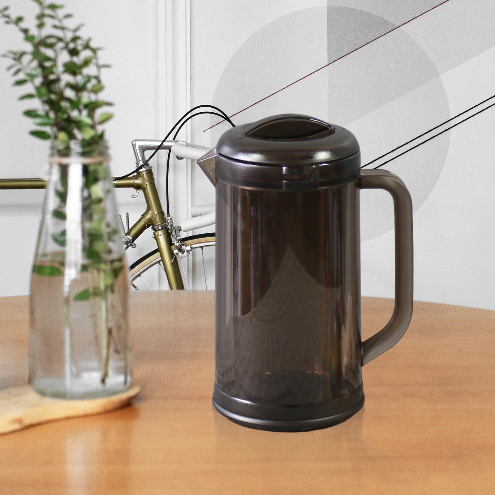 Fiocias Water Jug Fridge Jug Pitcher with Handle Shatterproof Drink Dispenser Teapot for Dark Brown