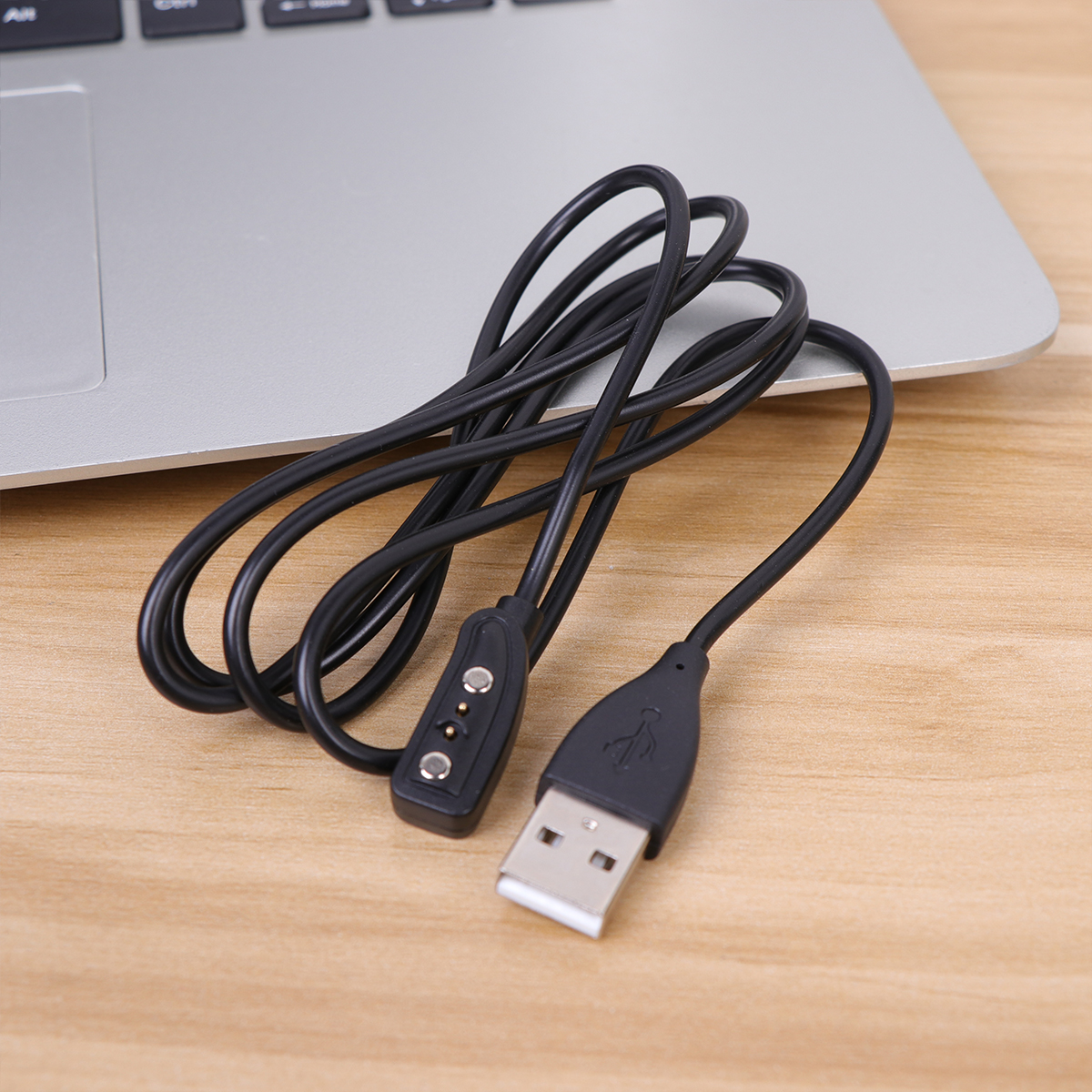 Smart Watch Charging Cable Magnetic USB Cable Cord 1 Black Compatible with Pebble