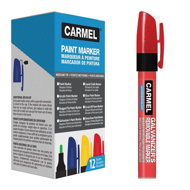 Galvanizer's Removable Paint Marker - Box of 12